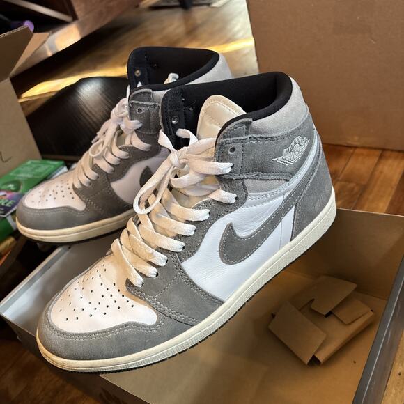 Air Jordan 1 Retro High OG Washed Black With OG Box And Laces. - Picture 6 of 13